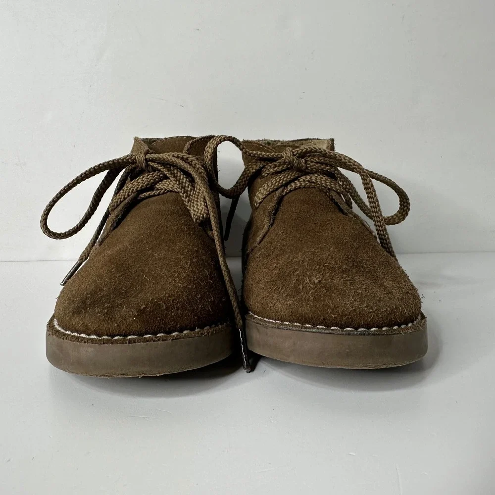 Crewcuts J Crew Boys Brown Suede Chukka Ankle Boots Lace Up Little Kids Size K10